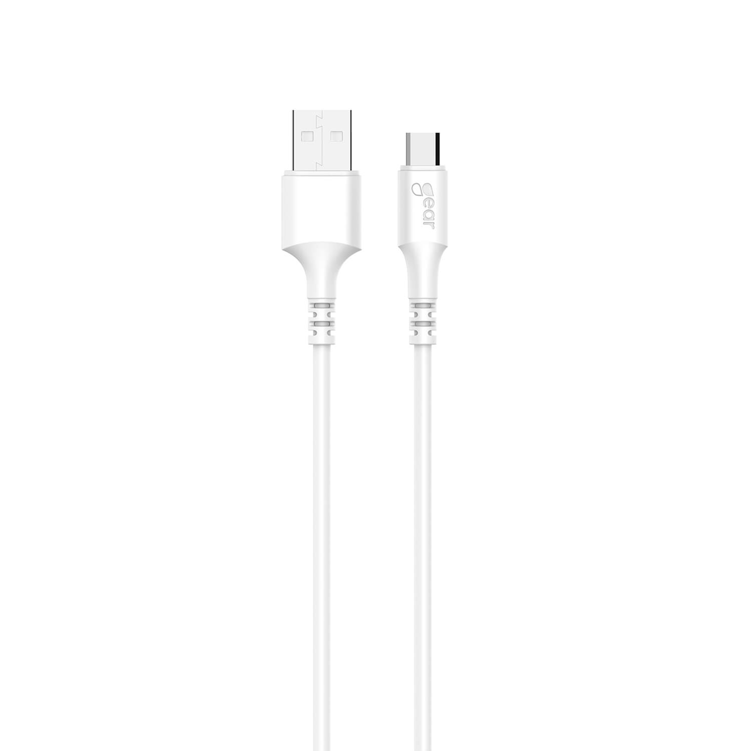 Laddkabel MicroUSB till USB-A 2 m vit