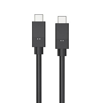 Laddkabel USB-C till USC-C 3.1 5A/100W/10GB Gen 2 1,5 m svart