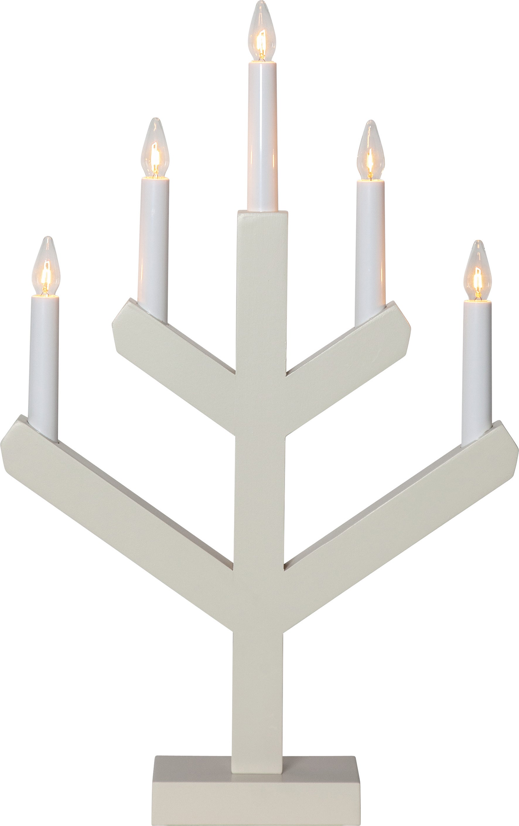 Ljusstake Vinga 5-armad Beige
