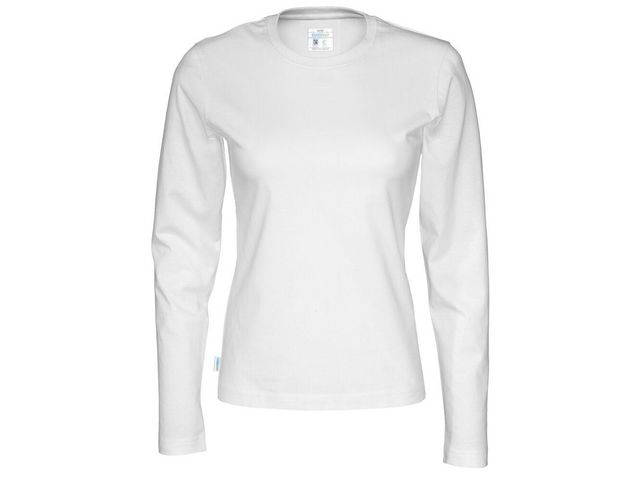 T-shirt LÄ 141019 GOTS dam vit XS
