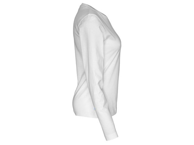 T-shirt LÄ 141019 GOTS dam vit