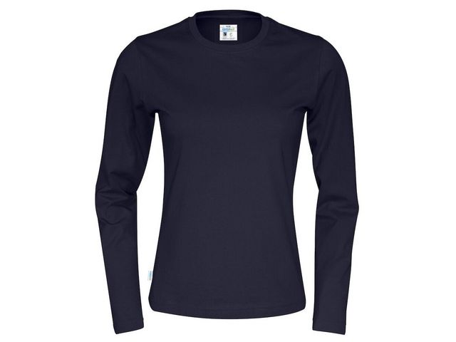 T-shirt LÄ 141019 GOTS dam marin XS