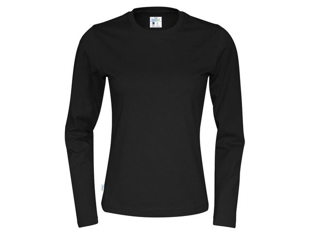T-shirt LÄ 141019 GOTS dam svart XS
