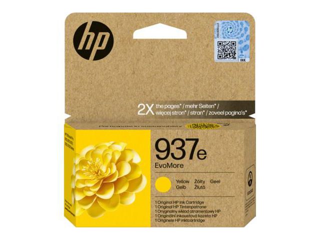 Bläckpatron HP 4S6W8NE 937e gul