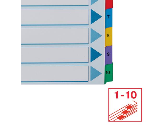 Register Esselte Mylar A4 1-10