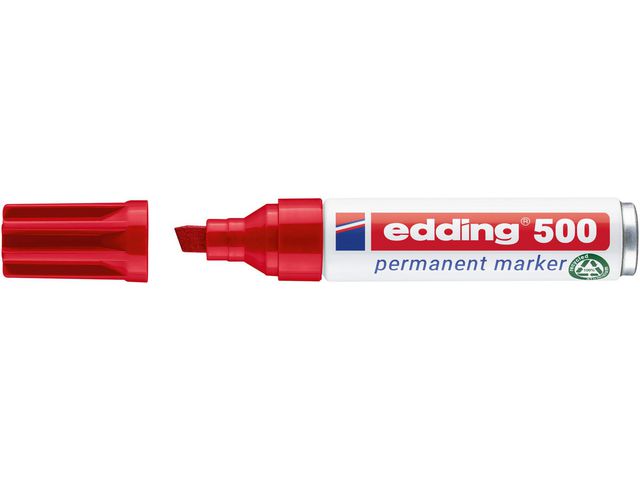 Märkpenna EDDING permanent 500 röd