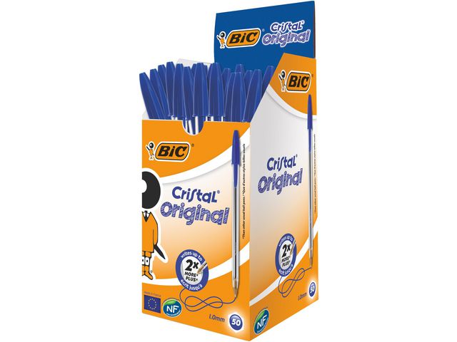 Kulspetspenna Bic Cristal Medium blå 50 st/fp