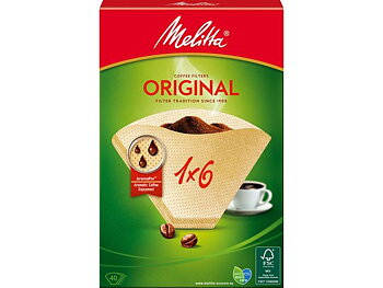 Kaffefilter MELITTA 1x6 oblekta 40/fp