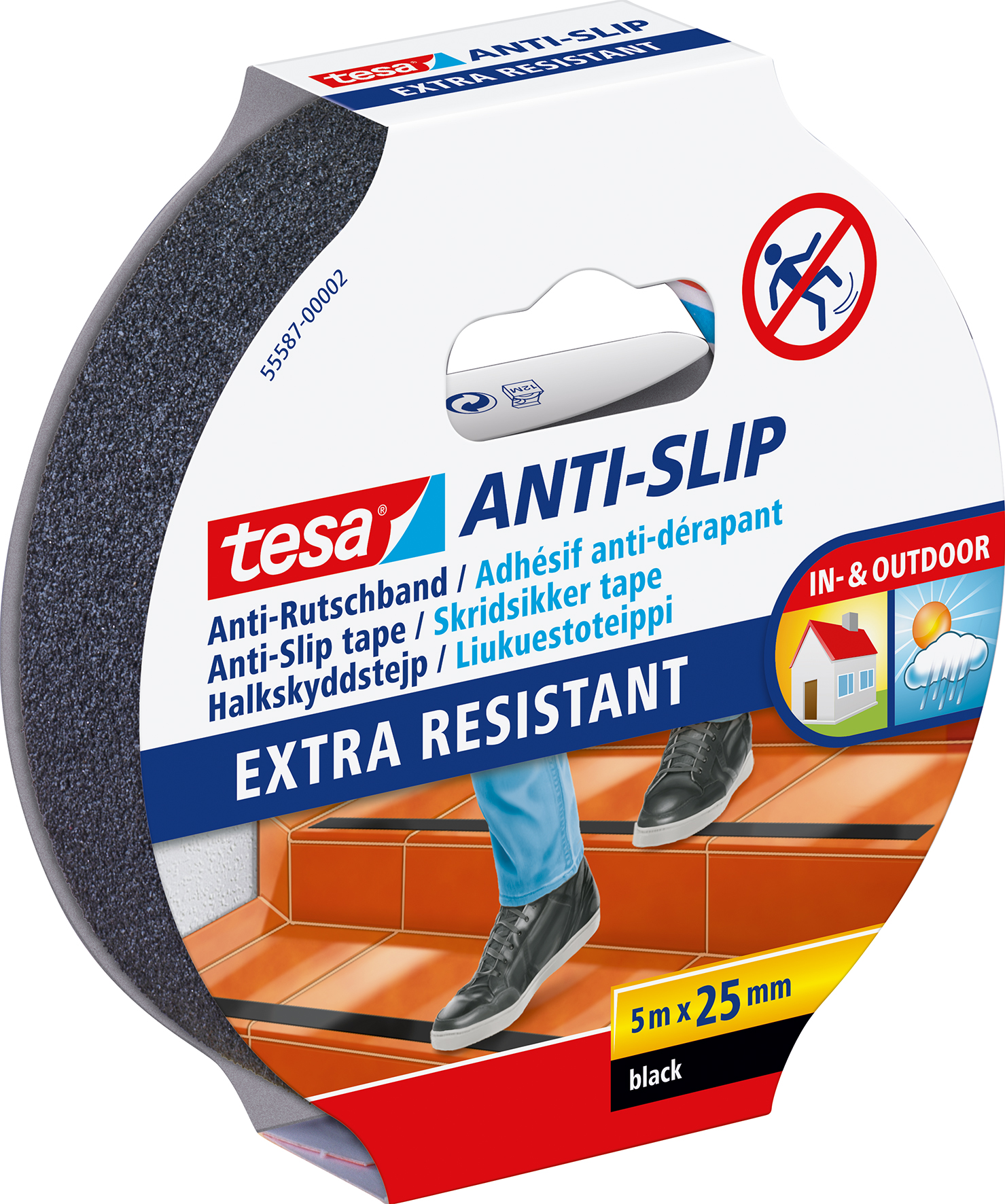 Halkskyddstejp 5mx25mm Tesa