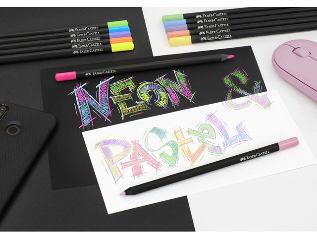 Färgpenna Black Edition Neon 12/fp