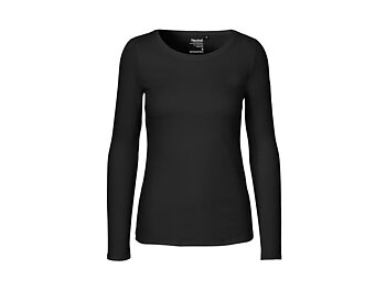 T-shirt LÄ O81050 GOTS dam svart XS