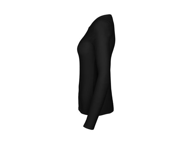 T-shirt LÄ O81050 GOTS dam svart