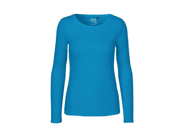 T-shirt LÄ O81050 GOTS dam blå XS
