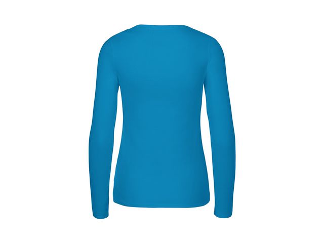 T-shirt LÄ O81050 GOTS dam blå XS