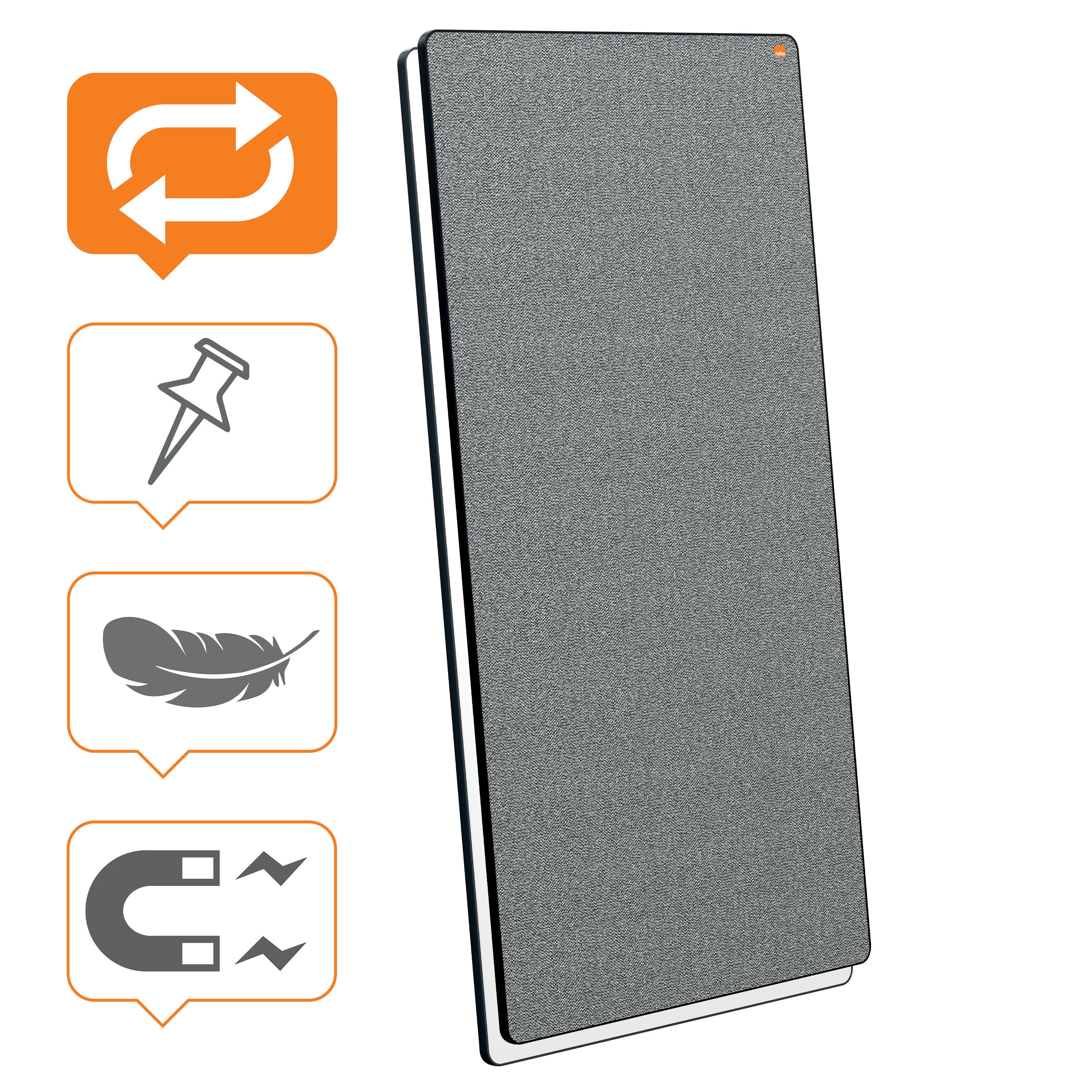 Mobil Whiteboard Move & Meet notice svart
