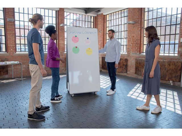 Mobil Whiteboard Move & Meet notice svart