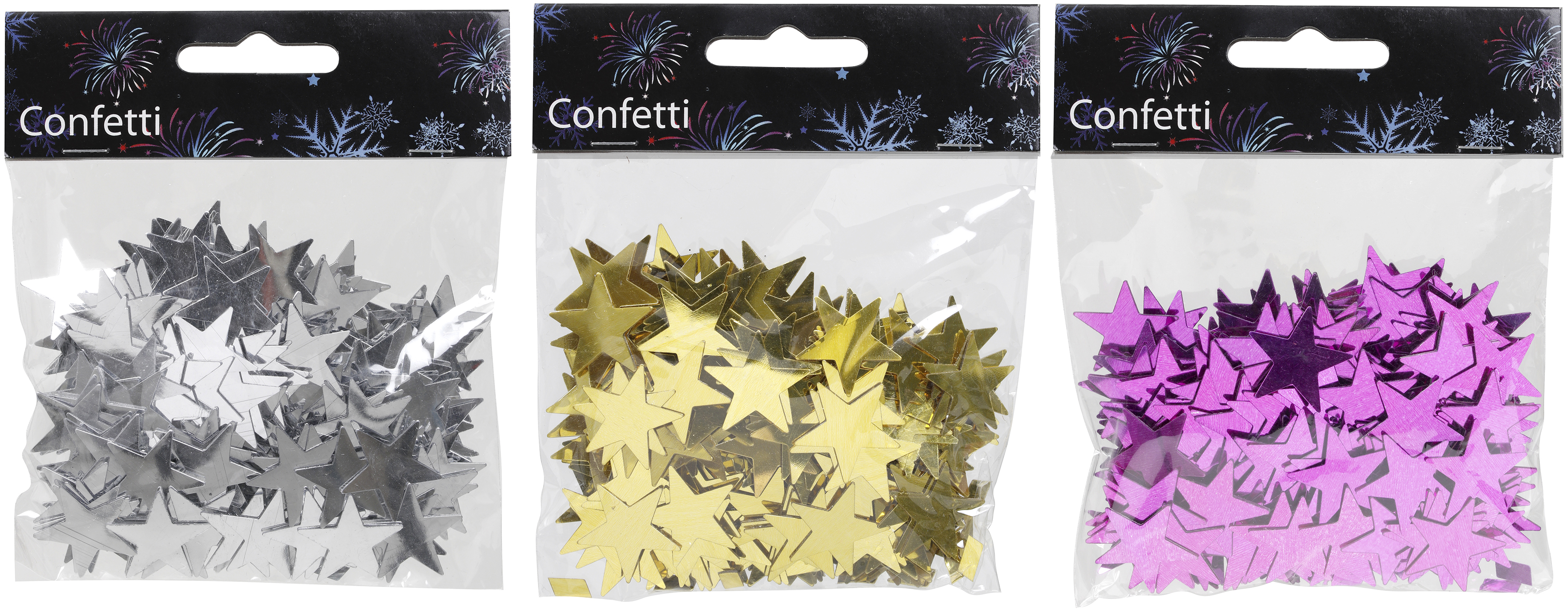 Bordsconfetti stjärnor sort