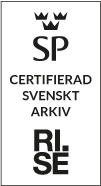 Certifierat Svenskt Arkiv symbol