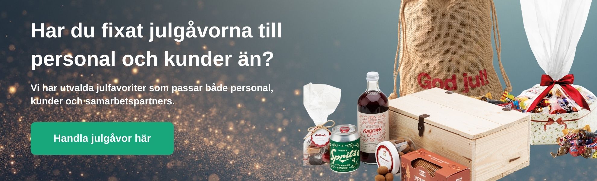 Julg&aring;vor till personal, kunder och samarbetspartners