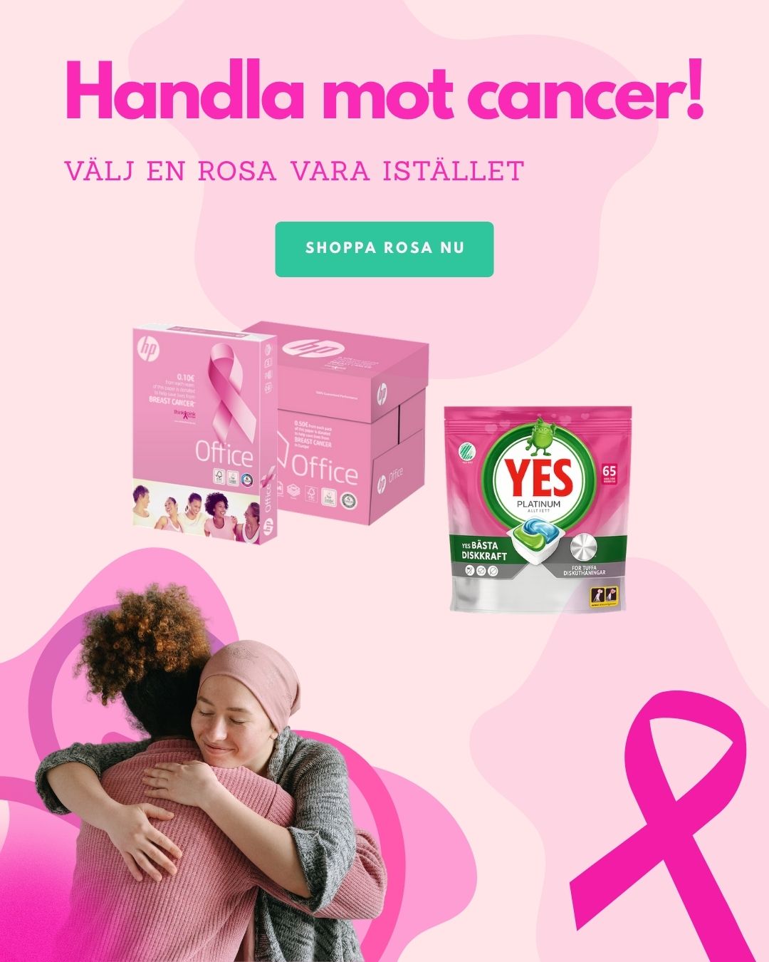 Oktober – månaden då vi färgar Sverige rosa!