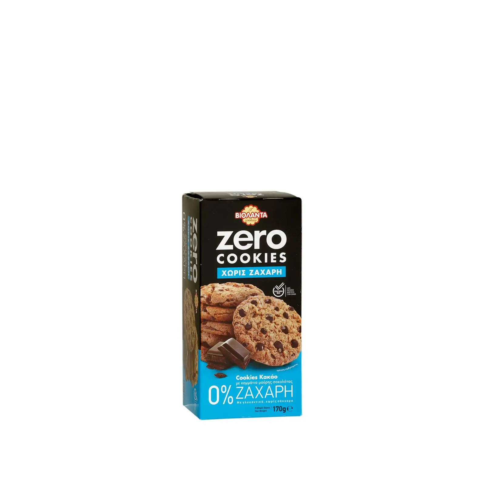 Cookies Zero med mörk choklad 170 g 