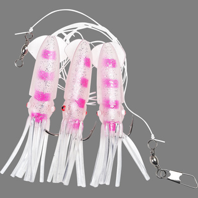 winged bläckfisk vit rosa