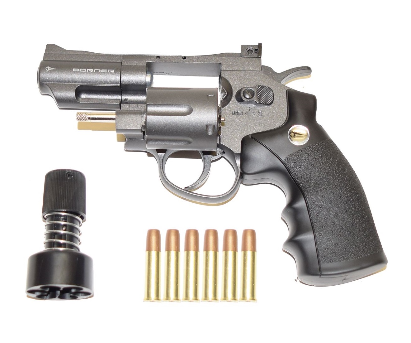 Co2-driven revolver i kaliber 4,5mm - 2