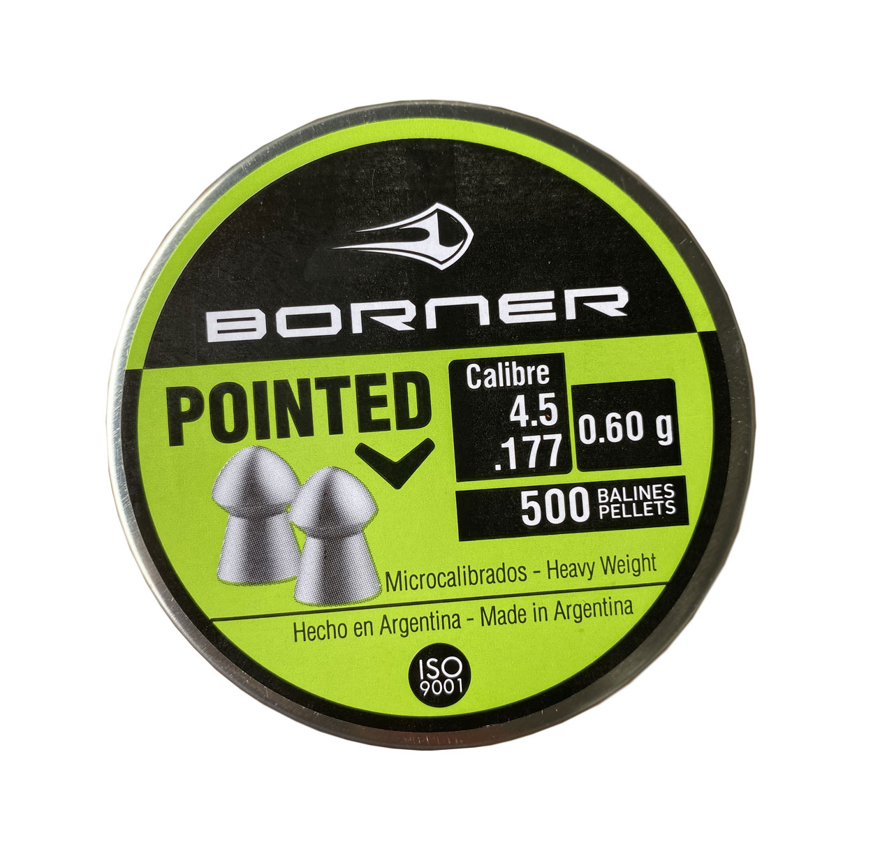 Luftvapenammunition Borner Pointed 4,5mm.