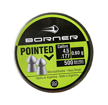Luftvapenammunition Borner Pointed 4,5mm.