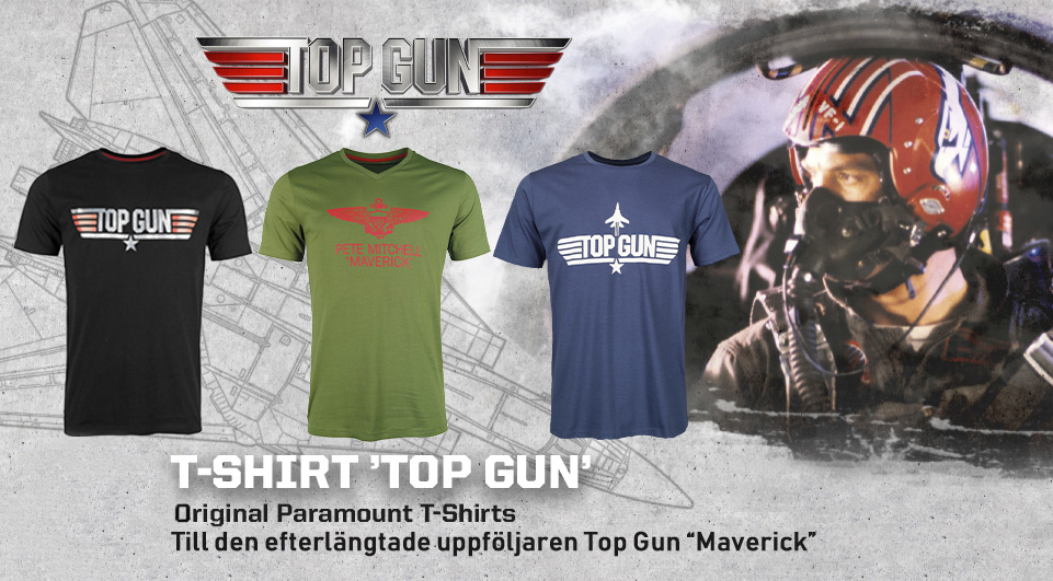 Top Gun - original T-shirt för nya filmen, Blå Strl. S - 2