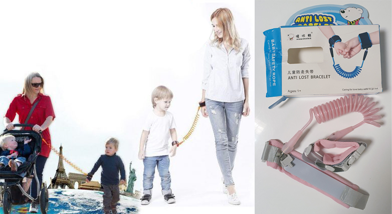 Anti lost armband med lås (1,5m) - REA
