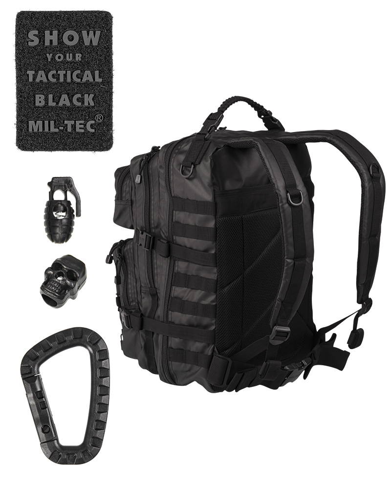 Militär ryggsäck - Tactical Black - 2