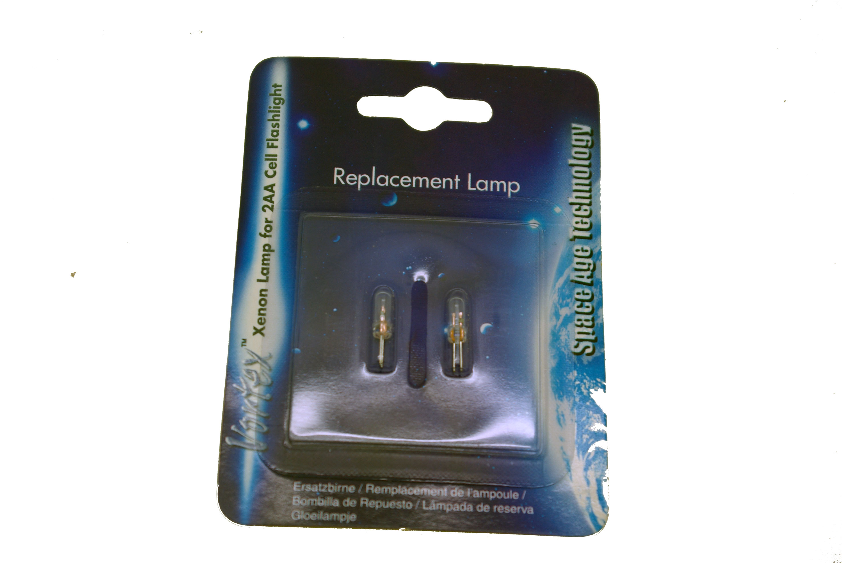 Xenon reservlampa till 2AA ficklampor.