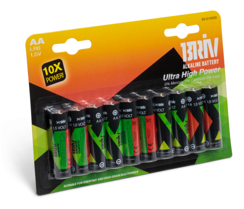 Alkaliska batterier AA (R6), 10-pack - 2