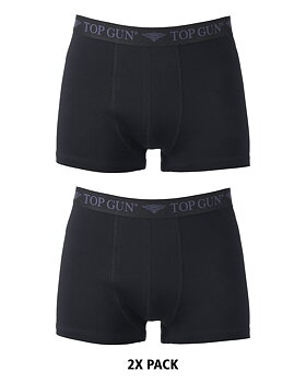 Boxerkalsonger Top Gun Svart-2-pack XL