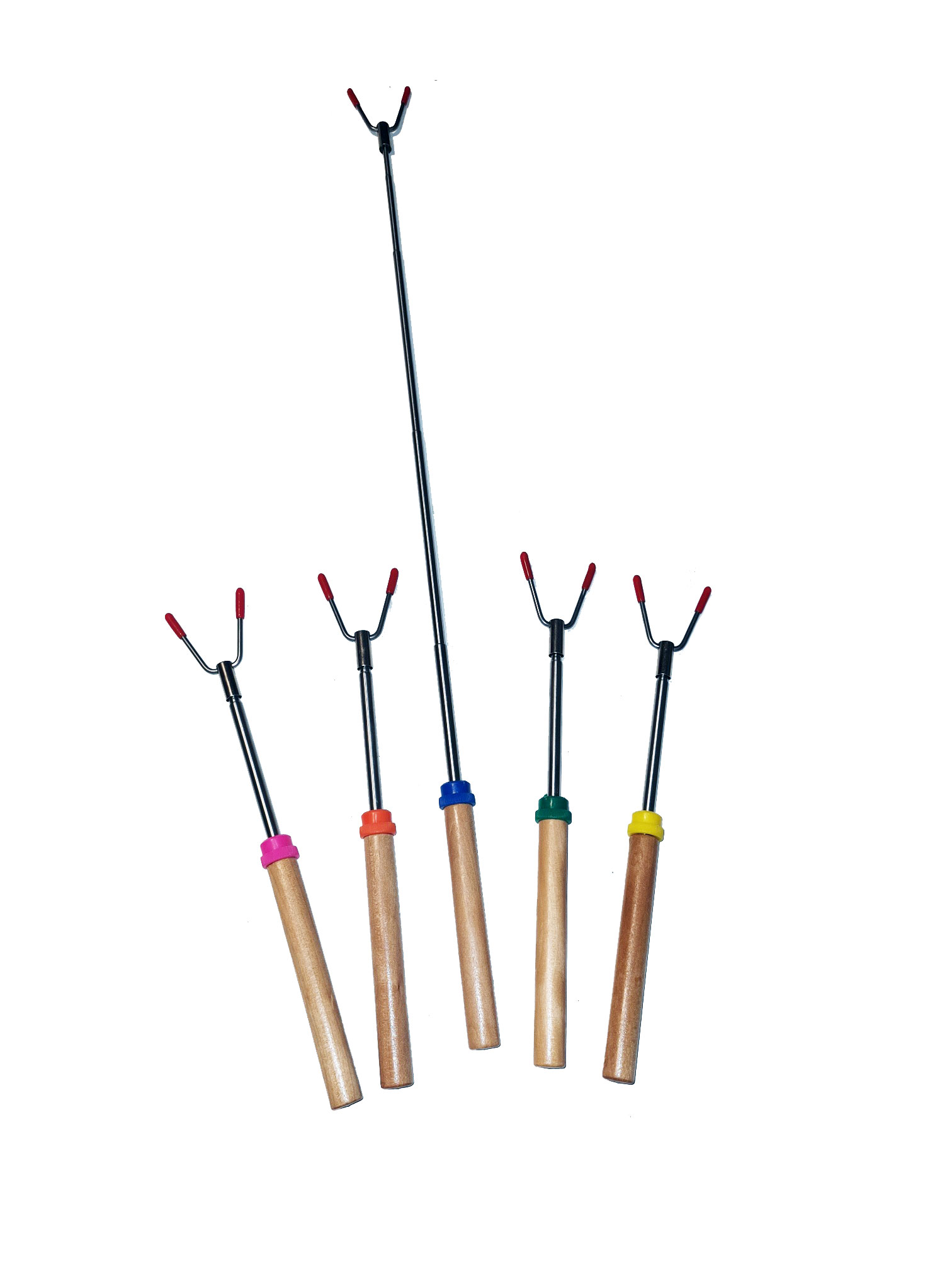Teleskopiska grillpinnar 5-pack. - 2
