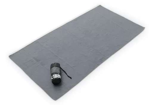 Microfiberhandduk grå - strl. 70 x 140 cm. - 2