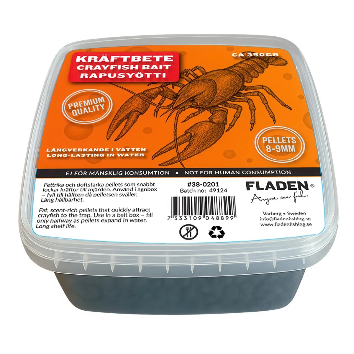 Kräft Pellets 350g - premium - strl. 8-9mm.