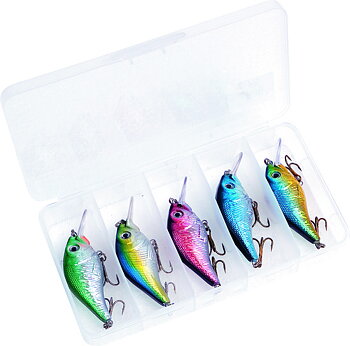 Wobblerset - 5st heta flytwobbler inkl. betesask!