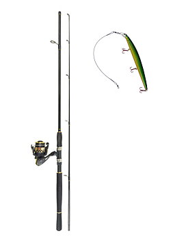 Fiskeset Starter 15-40g 240cm komplett med rulle, flätlina, wobbler och tafs!