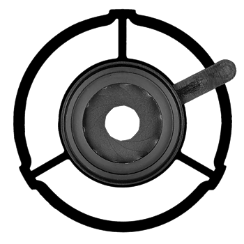 Glas iris unit with holder