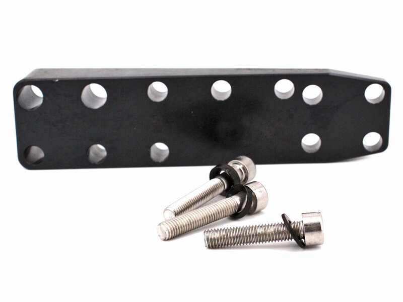 Weight plate 330g (wedged) for butt plate, complete (including mounting screws)- FWB - 2