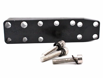 Weight plate 330g (wedged) for butt plate, complete (including mounting screws)- FWB