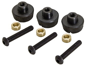 Quick fastener screw set for raiser block XXL