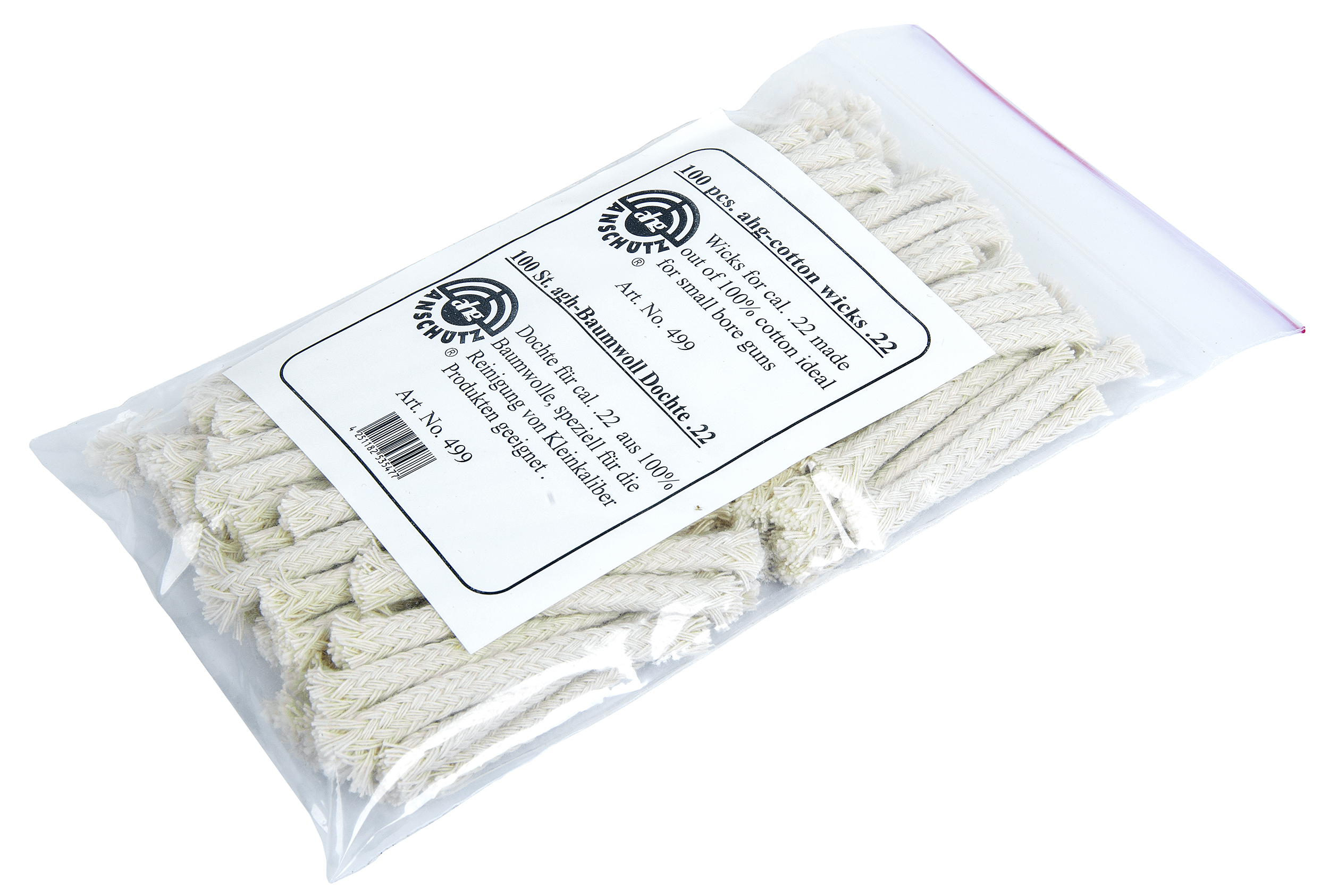 Cotton wicks for cal..22l.r.  or  .177 - 2