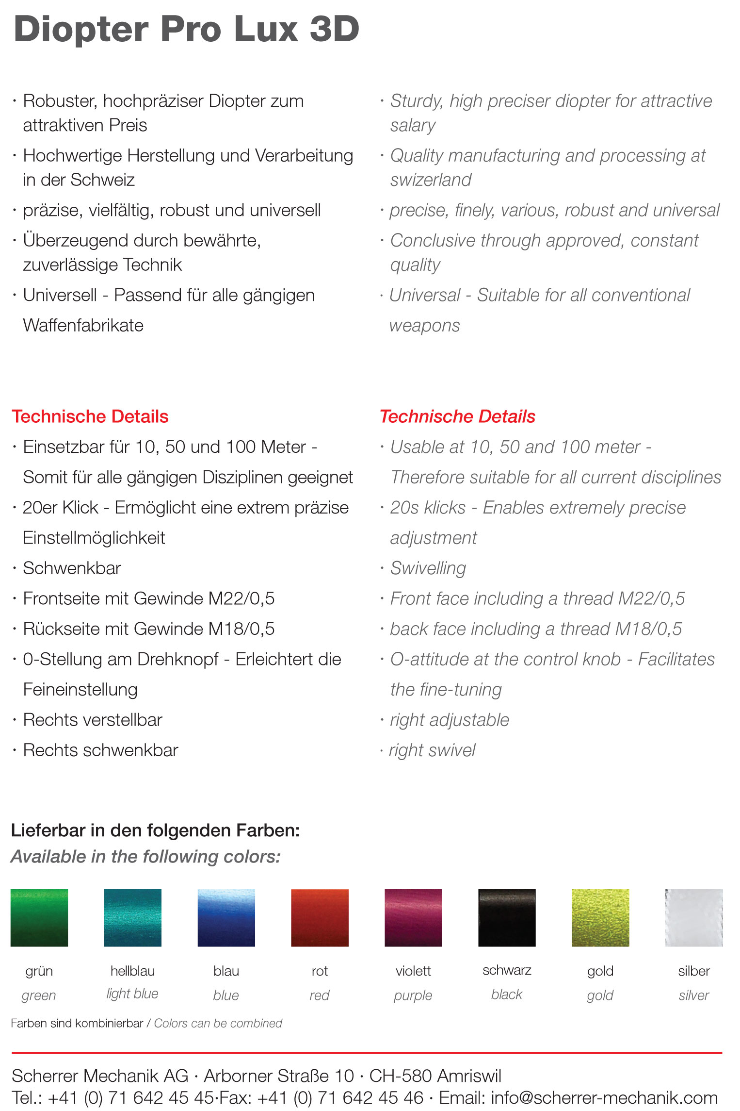 Diopter Pro Lux 3D -  20 klick - 4