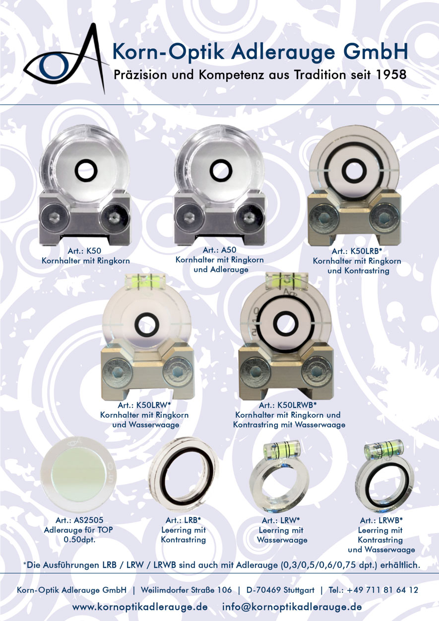 Front-sight-insert for TOP K50/ Korn-Optik (1.5) TRANSPARENT - 3