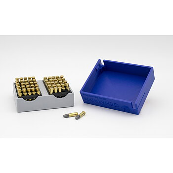  .22 catridge box support tray and box