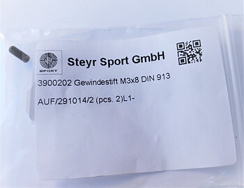 Pin screw  STEYR M3x8 DIN 913