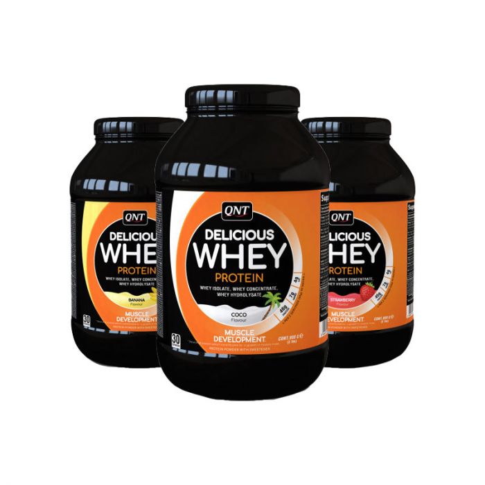 QNT Delicious Whey, 908kg. Belgian Chocolate